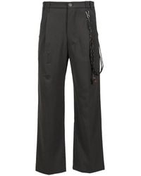 Song For The Mute - Pinstripe Pleated Trousers - Lyst