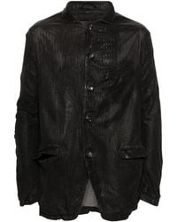 Giorgio Brato - Perforated Leather Shirt Jacket - Lyst
