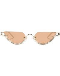 Gucci - Half-Rim Geometric-Frame Sunglasses - Lyst
