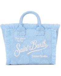MC2 Saint Barth - Mini Vanity Shell-Embossed Tote Bag - Lyst