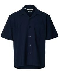 SELECTED - Short-Sleeve Camp-Collar Shirt - Lyst