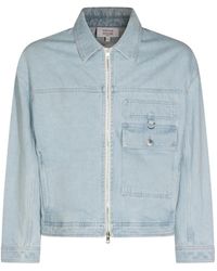 Maison Kitsuné - Veste En Jean À Fermeture Zippée - Lyst