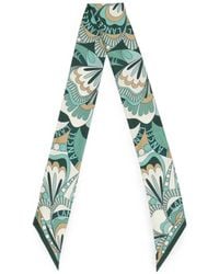 Lancel - Graphic-Print Silk Headband - Lyst