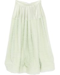 Viktor & Rolf - Ruffled Satin A-Line Skirt - Lyst