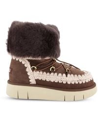Mou - Bounce Stiefel Mit Pelzbündchen - Lyst