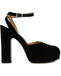 Fendi - Platform Peep-Toe Sandals - Lyst
