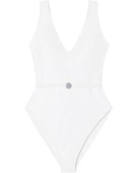 Tory Burch - Belted Swimsuit - Lyst