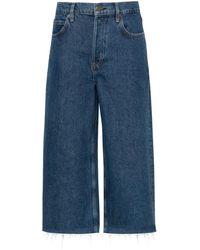 FRAME - Easy Capri Cropped-Jeans mit hohem Bund - Lyst