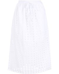 See By Chloé - Broderie-anglaise A-line Skirt - Lyst