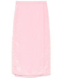 Forte Forte - Crinkled Midi Skirt - Lyst