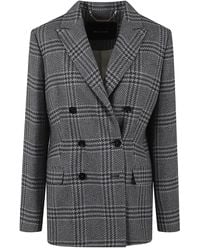 Kiton - Plaid Double-Breasted Blazer - Lyst
