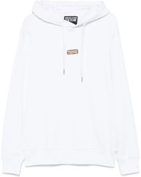 Versace Jeans Couture - Hoodie Mit Logo-Schild - Lyst