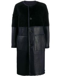 Marni Mantel Met Vlakken - Blauw