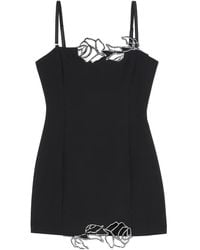 Blumarine - Rose-embroidered Mini Dress - Lyst