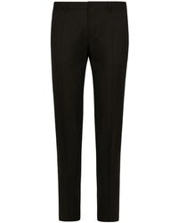 Dolce & Gabbana - Stretch-Wool Tailored Trousers - Lyst