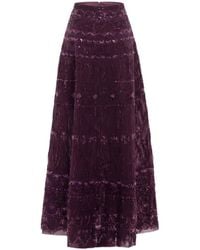 Saiid Kobeisy - Beaded A-Line Maxi Skirt - Lyst