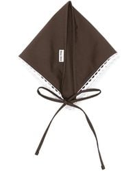 Miu Miu - Lace-Trim Tie-Fastening Hair Accessory - Lyst