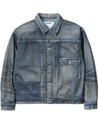 Neighborhood Men S Drip Suede Jacket in Black for Men | Lyst UK