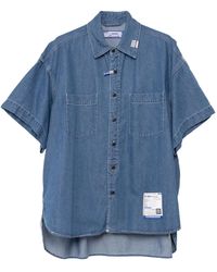 in・stru(men-tal) - Logo-Patch Denim Shirt - Lyst