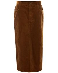 Isabel Marant - Odalie Corduroy Long Skirt - Lyst
