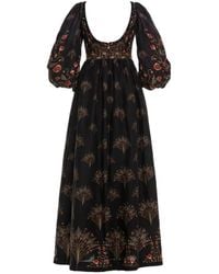 Agua Bendita - Viviane Soledad Balloon Sleeve Maxi Dress - Lyst