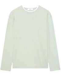 Lardini - Cut-Edge Long-Sleeve T-Shirt - Lyst