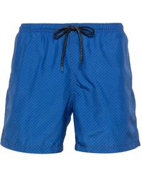 Drumohr - Geometric-print Swim Shorts - Lyst