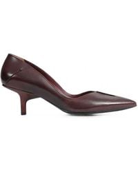 CAPASA MILANO - Pointed-Toe Leather Pumps - Lyst