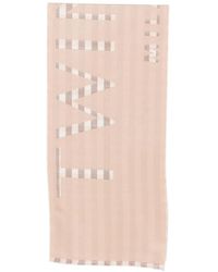 Twinset - Logo-Print Fringed Scarf - Lyst
