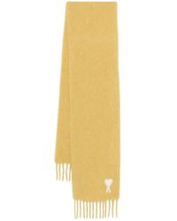 Ami Paris - Sciarpa Con Frange E Cuore - Lyst