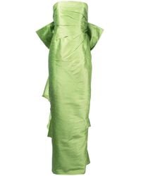 Bambah - Abito Lungo Con Fiocco Sul Retro - Lyst