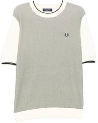 Fred Perry - Tonic Waffle Knitted T-Shirt - Lyst