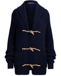 Ralph Lauren - Cotton-Silk Shawl-Collar Cardigan - Lyst