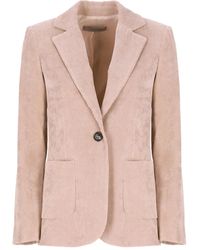 D.exterior - Corduroy Welt Pocket Blazer - Lyst