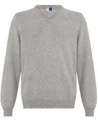 Fedeli - V-Neck Cashmere Sweater - Lyst
