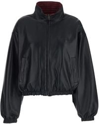 Balenciaga - Zip-Up Leather Jacket - Lyst