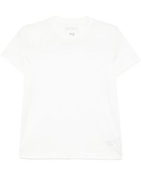 Y-3 - Logo-Print Cotton T-Shirt - Lyst