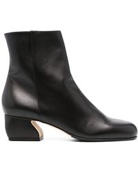 Sergio Rossi - Round-toe 60mm Leather Boots - Lyst