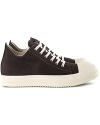 Rick Owens - Lace-Up Low-Top Sneakers - Lyst