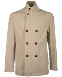 Montecore - Double-Breasted High-Neck Jacket - Lyst