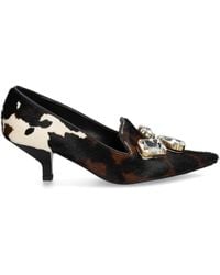 Ras - 50Mm Crystal-Embellished Calf Hair Pumps - Lyst