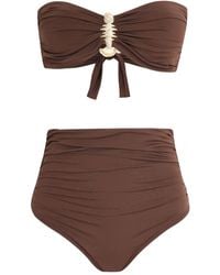 Brigitte Bardot - Verzierter Bikini Mit Hohem Bund - Lyst