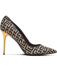 Balmain - Ruby jacquard stilettos - Lyst