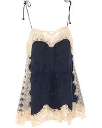 Sea - Shay Lace-Trim Jacquard Top - Lyst