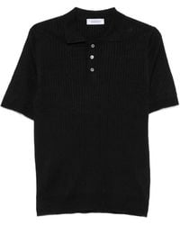 Gran Sasso - Ribbed-Knit Short-Sleeve Polo Shirt - Lyst