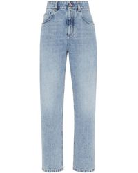 Brunello Cucinelli - Straight-Leg Denim Jeans - Lyst