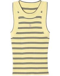 Sandro - Ribbed Striped Top - Lyst
