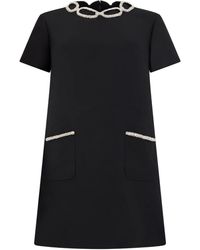 Valentino Garavani - Abito Corto Con Decorazione - Lyst