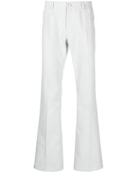 Courreges - Logo-Patch Straight-Leg Trousers - Lyst