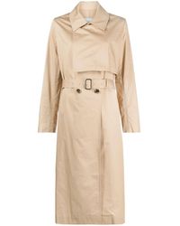 Calvin Klein - Double-breasted Cotton Trench Coat - Lyst